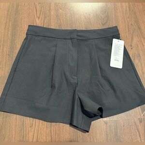 NWT RHONE Women's High Waist Black Shorts